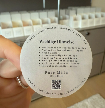 Pflegehinweise für deine Pure Milla Kerze