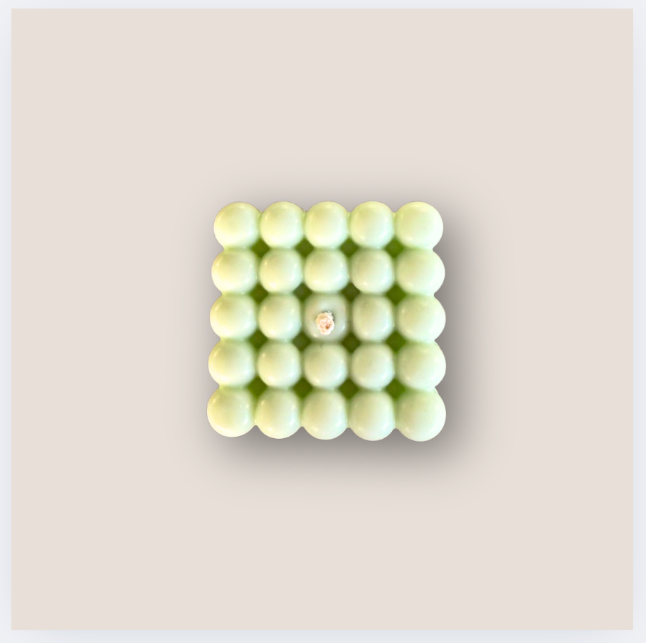 Bubblekerze Mintgrün