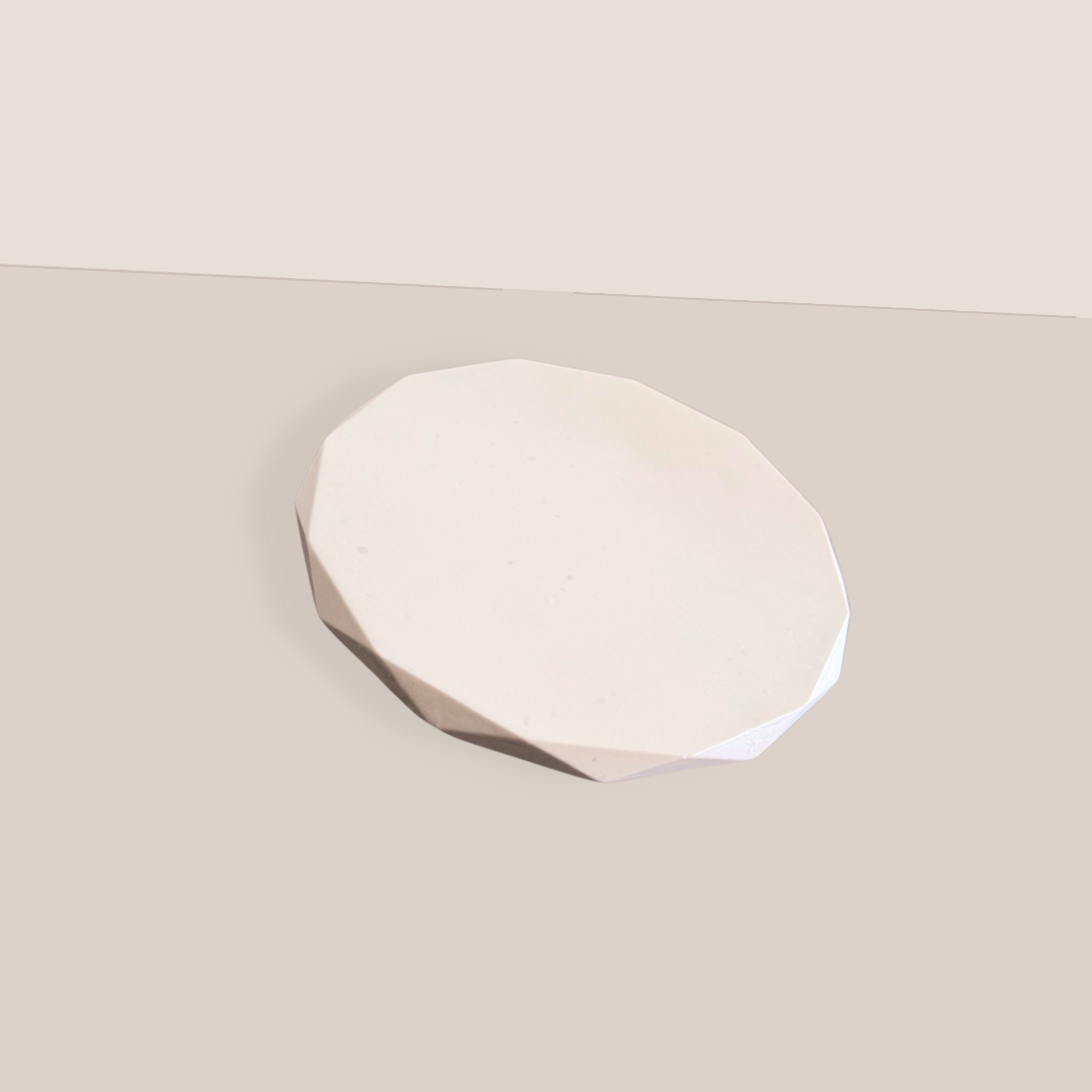 Untersetzer Rosenkerze Weiss