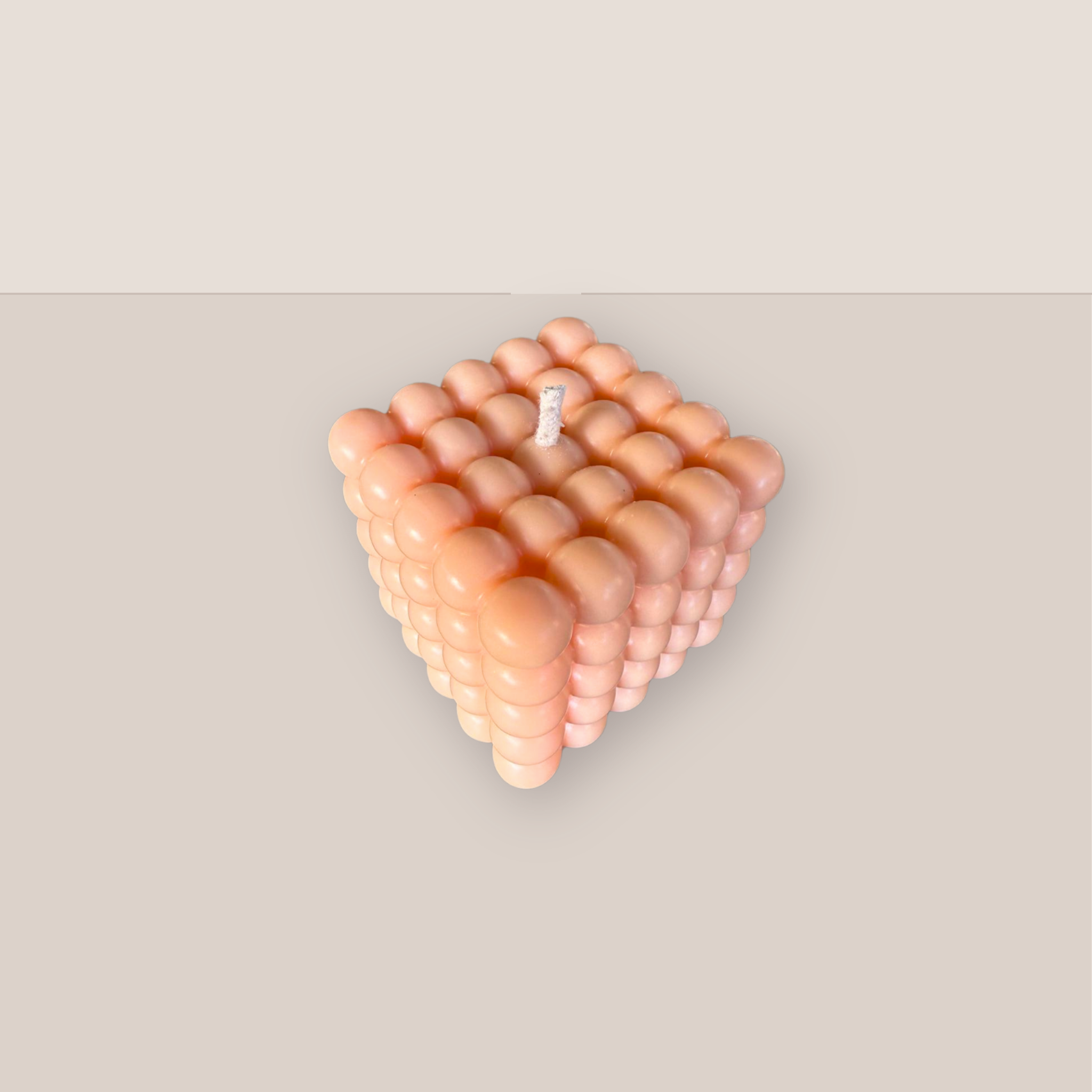 Bubblekerze Apricot